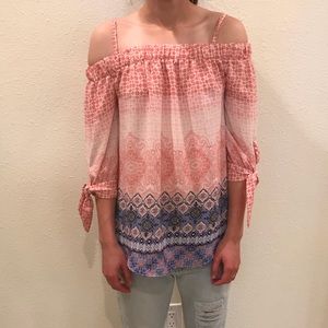 Off the shoulder blouse!